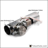 2 Exhaust Pipe Electric I Electrical Cutout With Remote Control Wholesale Valve For Vw Golf Mk5