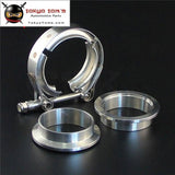 2 Inch V Band Clamp Turbo Exhaust Downpipe Stainless Steel 304 With 2Flange