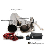 2 Stainless Steel Motorized Electric Exhaust Cutoff Bypass Valve Cutout+Remote For Bmw E60 E61 5