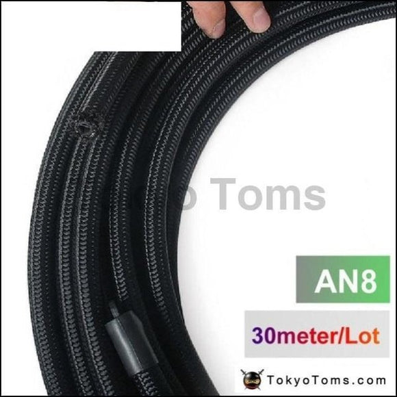 2013 Very High Quality An8 Cotton Over Braided Fuel / Oil Hose Pipe Tubing Light Weight 30 Meters