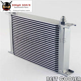 25 Row 8An Universal Engine Transmission Oil Cooler 3/4Unf16 An-8 Silver