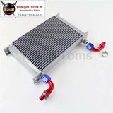 25 Row An10 Universal Aluminum Engine Transmission 248Mm Oil Cooler British Type W/ Fittings Kit