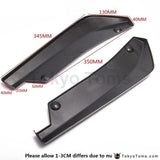 2PCS Universal Rear Bumper Lip Splitter Diffuser Deflector - TokyoToms.com