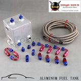 2L Drawing Polishing Complete Fuel Surge Tank 2 Litre Swirl Pot System Kit Black / Blue