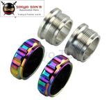 2Pcs 1.5 38.1Mm Alloy Weld On Filler Neck And Cap Oil Fuel Water Tank Colorful