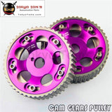 2Pcs Adjustable Cam Gears Pulley Timing Gear For Toyota Supra 1Jz 2Jz Purple