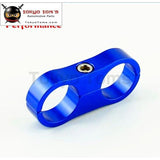 2Pcs An -6 An6 13.4Mm Braided Hose Separator Clamp Fitting Adapter Bracket Silver / Black Blue