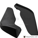 2Pcs Black Abs Front Bumper Lip Splitter Fin Canard Auto Body Kit Car Spoiler Accessory