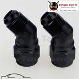 2Pcs Male -10 An To 10 Female 45 Degree Swivel Coupler Union Adapter Fitting