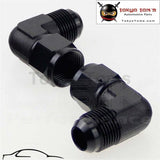 2Pcs Male -10 An To 10 Female 90 Degree Swivel Coupler Union Adapter Fitting