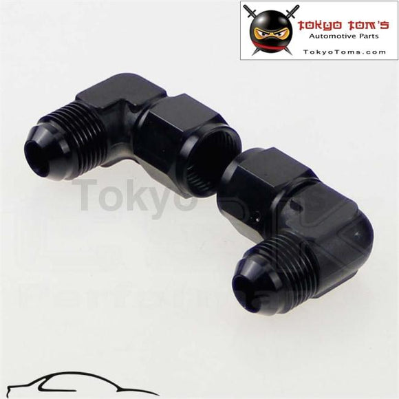 2Pcs Male -8 An To Female 90 Degree Swivel Coupler Union Adapter Fitting