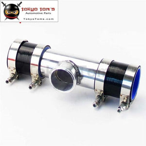 2Pcs Silicone Hose + 2.25 57Mm T-Pipe Aluminum Bov Adapter Pipe For 35 Psi Type S / Rs