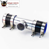2Pcs Silicone Hose + 2 T-Pipe Aluminum Bov Adapter Pipe For 35 Psi Type S / Rs Piping