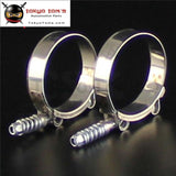 2Pcs X Spring Stainless Steel T-Bolt Silicone Hose Clamps With All Sizes Aluminum Piping