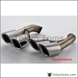 2Pcs/set Modified Car Vehicle Exhaust Tail Muffler Tip Stainless Steel Pipe For Porsche 15 Cayenne