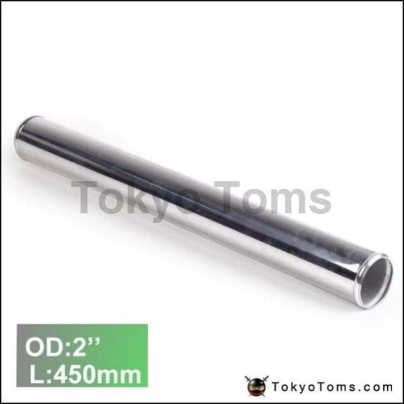 2Pcs/unit 51Mm 2 Aluminum Turbo Intercooler Pipe Piping Tube Tubing Straight L:450Mm Universal