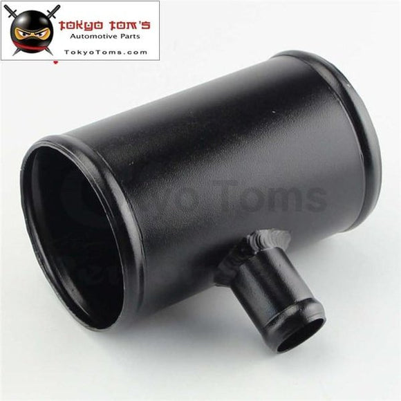 3 / 2.75 Od Aluminium T Shape Tube Pipe Joiner For 25Mm Bov Adapter Black