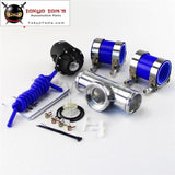 3 76Mm Flange Pipe + Silicone Hose Clamps Kit +Sqv Blow Off Valve Bov Iv 4 Blue / Black Red