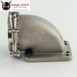 3 Vband 90Degree Cast Turbo Elbow Adapter Flange+Clamp For T3 T4 Turbocharger Aluminum Piping