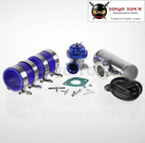 30Psi Ts Bov Turbo +2.25" 57*150mm Flange Pipe + 2 * Blue Silicone Hoses+ 4*Clamps - Tokyo Tom's