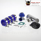 30Psi Ts Bov Turbo +2.75 70*150Mm Flange Pipe + 2 * Blue Silicone Hoses+ 4*clamps