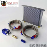 34 Row An10 Universal Engine Oil Cooler + M20*p1.5 Filter Adapter Hose Kit