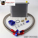 34 Row An10 Universal Engine Oil Cooler + M20*p1.5 Filter Adapter Hose Kit