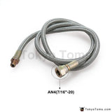 36Braided Stainless Steel Turbo Charge 1/8 Npt Fitting Oil Feed Line For T3/t4 Turbocharge Parts