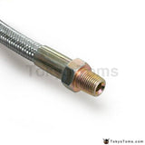 36Braided Stainless Steel Turbo Charge 1/8 Npt Fitting Oil Feed Line For T3/t4 Turbocharge Parts