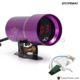 37Mm-Compact Micro Digital Smoked Lens Water Temperature Gauge Black Purple For Bmw E39