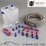 3L Drawing Polishing Complete Fuel Surge Tank 3 Litre Swirl Pot System Kit Black / Blue