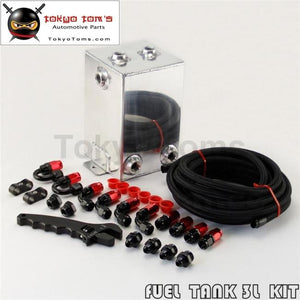 3L Fuel Surge Oil Tank W/an6 Fitting &pipe Swirl Pot System Kit + Wrench Spanner