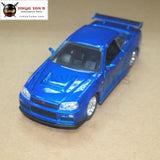 3Pcs/lot Wholesale Brand New Jada 1/32 Scale Car Toys Fast & Furious 2002 Nissan Skyline Gt-R (R34)
