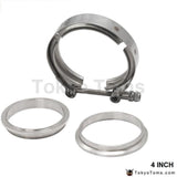 4 Exhaust Stainless Universal V-Band Clamp And Flange Kit V Band / Turbo Parts