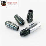 4 Pcs W/ Key 12X1.5 Spec Racing Aluminum Lock Locking Lug Nuts Gray