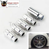4 Pcs W/ Key 12X1.5 Spec Racing Aluminum Lock Locking Lug Nuts Silver