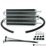 4 Row Black Aluminum Remote Transmission Oil Cooler/auto-Manual Radiator Converter Kit Oc-1401 2 500