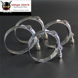 4 X 3 Inch / 76Mm Id Stainless Steel T-Bolt Silicone Hose Pipe Clamps (77-87Mm)