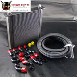 40 Row An10 Engine Oil Cooler + 5M Line W/ Hose Fittings Kit