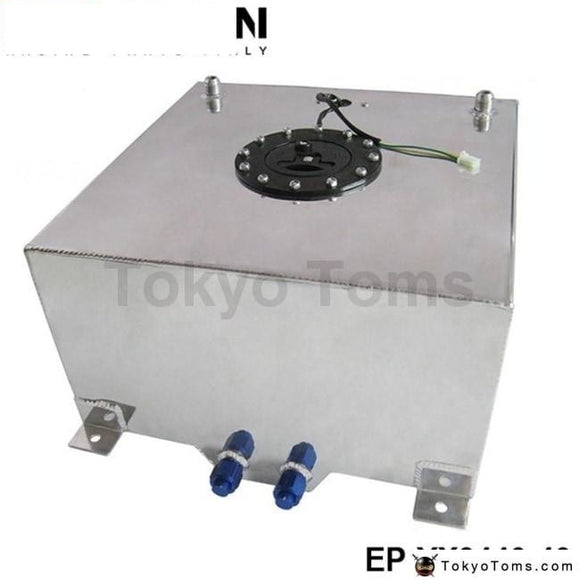 40L Aluminium Fuel Cell Tank Polished Level Sender An-10 Outlets Systems
