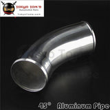 45 Degree 102mm 4" Inch Aluminum Intercooler Intake Pipe Piping Tube Hose - Tokyo Tom's