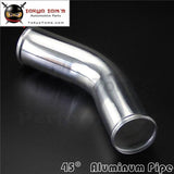 45 Degree 57Mm 2.25 Inch Aluminum Intercooler Intake Pipe Piping Tube Hose