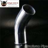45 Degree 80Mm 3.15 Inch Aluminum Intercooler Intake Pipe Piping Tube Hose