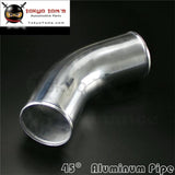 45 Degree 89Mm 3.5 Inch Aluminum Intercooler Intake Pipe Piping Tube Hose