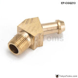 45 Degree Elbow 1/8 Hose Fitting Air Oil Gas Fuel Turbocharger Compressor Brass Boost Turbo Parts