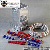 4L Fuel Surge Oil Tank W/ An6 Fitting & Pipe Swirl Pot System Kit+Wrench Spanner