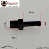 4Pcs Aluminum 1/8 Npt Male Straight To 1/4 Hose Barb Nipple An4 Fitting 4 Pieces Black
