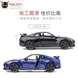 5 Inch Multiple Colour 1:36 Nissan Gtr R35 Sports Car Die-Cast Metal Alloy Model Childrens Toys
