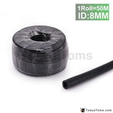 50M Id:8Mm Silicone Silicon Vacuum Hose Oil Turbo Dump Radiator Rubber Air Vac Pipe Black For Bmw