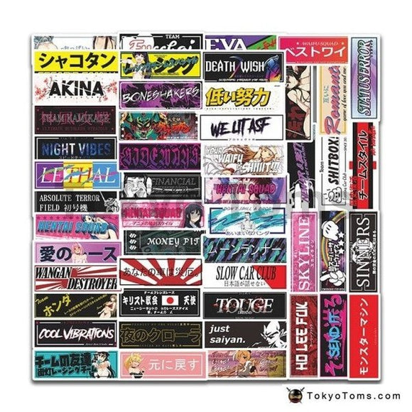 50Pcs JDM Stickers - Tokyo Tom's